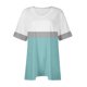 thumbnail image 2 of Camiseta de Manga Corta de Cuello en V Sólido Casual, Camisetas de Manga Corta para las Mujeres, 2 of 4