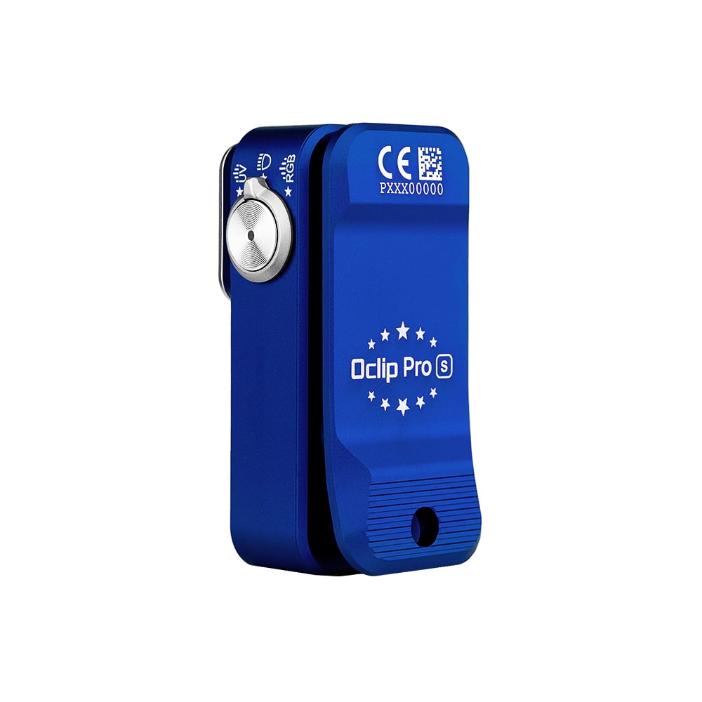 Olight Oclip Pro S Multifunctional EDC Clip Light, 600 Lu White, UV, RGB (Stars & Stripes Edition)