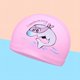 thumbnail image 1 of 2 juegos de gorros de natación para niños gorros de natación de poliéster elástico para niños y niñas de 1 a 8 años rosa amarillo, 1 of 5