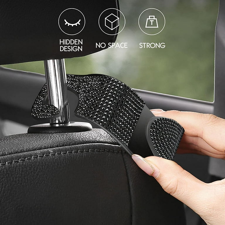 Rhinestone Car Handbag Holder Hooks, Auto Seat Hook Backseat