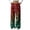 Army Green -AN24, variant on Lumtrix Women Wide Leg Pant Christmas Party Flannel Christmas Pattern Loose Fit Elastic Waist Pants Lounge Festive Sweat Pants with Pockets Wine S