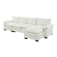 thumbnail image 4 of MAYEERTY 118" Modern Chenille Sectional Sofa - 5-Seat L-Shaped Couch with Double Cushions/Storage Pockets/Reversible Chaise, 3 Colors, 4 of 25