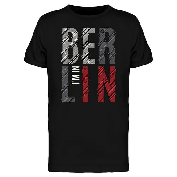 Berlin Typography Graphic T-Shirt Men -Image by Shutterstock, Male Small