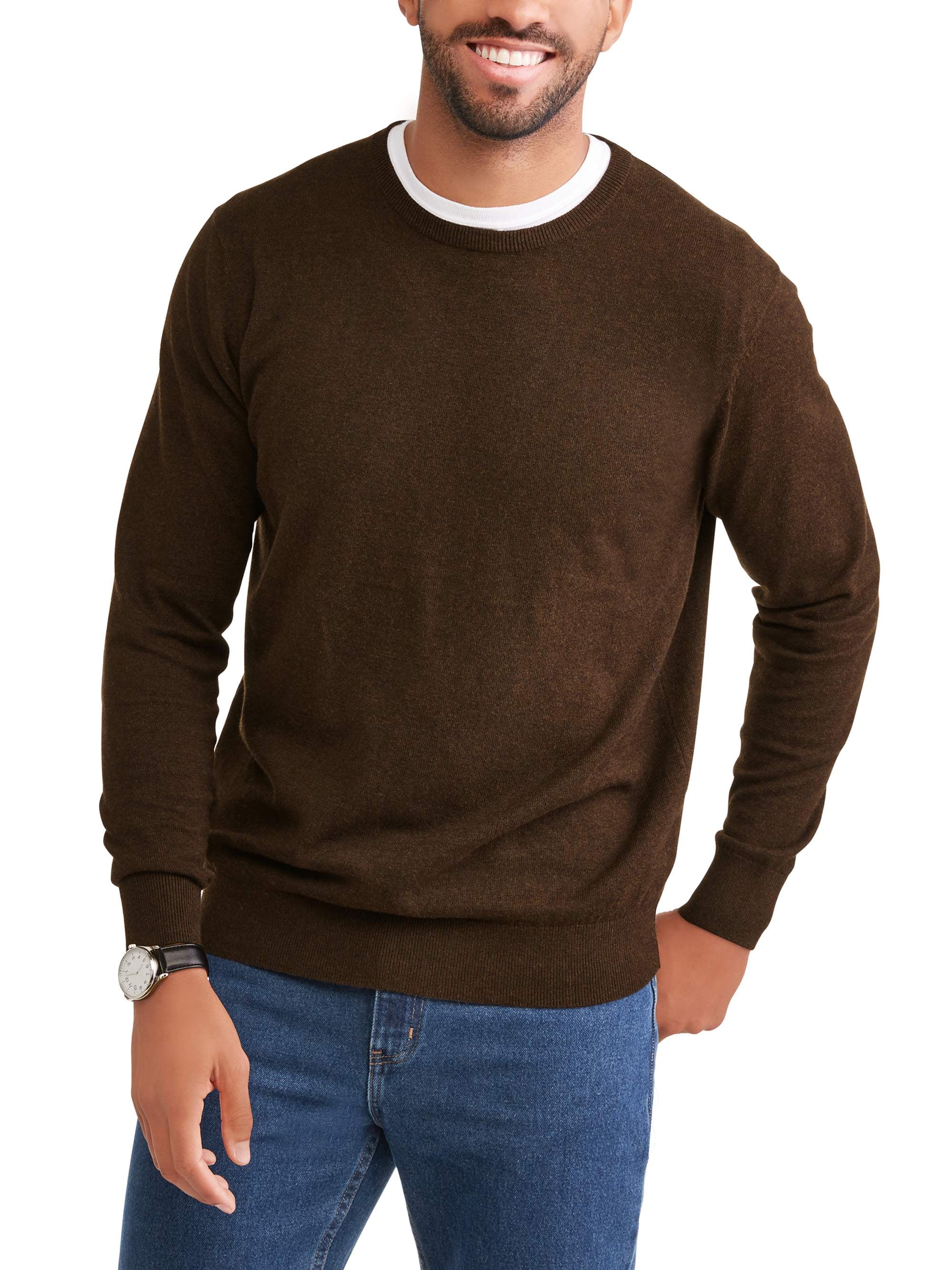 Men's Crew Sweater, Up to Size 5XL