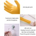 thumbnail image 5 of Djunllk Waterproof Rubber Gloves - Non-Slip Household Dishwashing Gloves, Reusable Long Sleeves Cleaning Gloves Drip-Catch Cuff Kitchen Gloves, 5 of 7