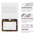 thumbnail image 4 of Zufioo Owl And Leaves Print Work Badge Protective Case, Waterproof Lanyard, Badge Transparent Clip, Suitable for Induction Card Badge Swipe Credit Card, 4 of 7