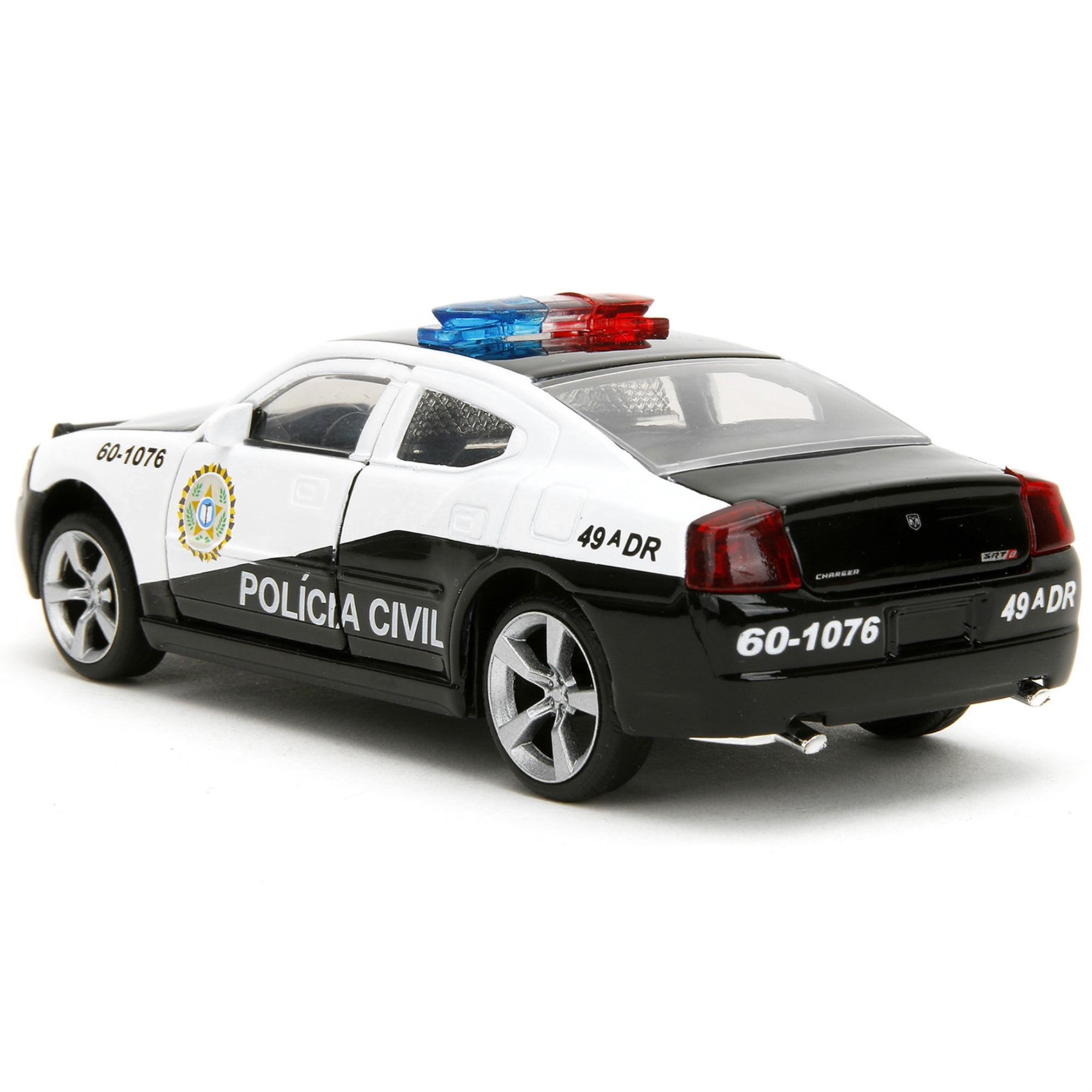 Jada 2006 Dodge Charger Police Black & White, Fast & Furious