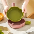 thumbnail image 5 of Ceramic High-value Handle Plate Baking Pan Can Be Used for Microwave Fruit Salad Plate, 5 of 5