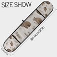 thumbnail image 3 of Yayeee Double Oven Mitt Kitchen Heat Resistant Baking 35" x7" Quilted Glove, Light Gray Bears, 3 of 6