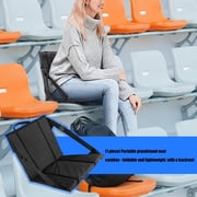 Outdoor Seat Cushion with Backrest Foldable Waterproofs PU1eatherComfort Support for Stadium Use