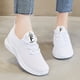 thumbnail image 5 of Zapatillas deportivas de malla transpirables para mujer, informales, con cordones, cómodas, deportivas, a la moda para estudiantes, 5 of 7