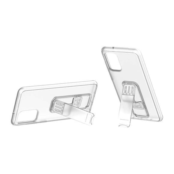 Funda EEZL para Samsung S20 PLUS Transparente con Soporte