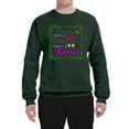 thumbnail image 2 of Wild Bobby, Raised On Sweet Tea & Jesus, Inspirational Christian, Unisex Crewneck Graphic Sweatshirt, Forest Green, 3X-Large, 2 of 5