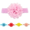 thumbnail image 6 of Baby Girls Hair Band Chiffon Flower Fixed Hairstyle Lightweight Creative Headband for Toddlers, 6 of 8