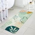 thumbnail image 6 of Bathroom Runner Rug Modern Abstract Long Bath Mat Non-Slip Cute Green Plant Bath Rug Soft Velvet Machine Washable Floor Mats for Bathroom Tub Shower,18''''x47'''', 6 of 6