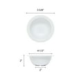 thumbnail image 2 of Excellante Nustone White Melamine Dinnerware Collection 5.75 Inch - 13 oz. Grapefruit Bowl, Comes In Dozen, 2 of 2