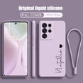 thumbnail image 2 of Funda de silicona líquida personalizada con nombre de corazón para Samsung Galaxy S23, S21, S20 Ultra FE, S10 Plus, S22 Ultra 5g qiuyongmign unisex, 2 of 2