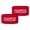 Red, White, variant on Battle Sports Flexible Thick Soccer Arm Bands, White and Black