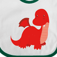 thumbnail image 4 of Inktastic Adorable Red Dragon Boys Baby Bib, 4 of 4