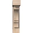 thumbnail image 2 of Ekena Millwork 5 1/2"W x 20"D x 24"H Balboa Block Smooth Bracket w/ Offset Brace, Douglas Fir, 2 of 25