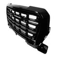 thumbnail image 5 of Ikon Motorsports Compatible with 19-21 GMC Sierra 1500 Front Bumper Hood Grille Gloss Black 2019 2020, 5 of 9