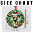 thumbnail image 7 of Belgian Malinois Dog Ornaments Ceramic For Christmas, Stained Glass Ornaments Ceramic Christmas 2025, 7 of 7