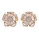 thumbnail image 1 of Finos Aretes Flor Pensamiento Swarovski Oro 14k Lam rosa Unitalla, 1 of 3
