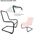 thumbnail image 4 of NALYL Upholstered Durable Metal Modern Chair with Soft Cushion, Pink - Ideal for Bedrooms, Living Rooms, Dorms, Indoor Spaces, Accent and Lounging, 4 of 6