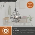 thumbnail image 5 of Bartlett 4L Bronze and Nickel Geometric Industrial Pendant Cage Light, 5 of 12
