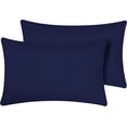 thumbnail image 1 of Funda de almohada Hriksh Toddler, 33 x 46 cm, algodón egipcio, azul marino, 1 of 9