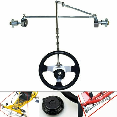 TOOL1SHOoo Steering Wheel Assembly 640mm Front Steering Gear Rack Joint Tie Rod & Wheel Assembly