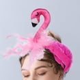 thumbnail image 2 of Diadema de flamenco de dibujos animados jinwen aros de decoración para el cabello para Niñas Adolescentes mujeres sombreros de cosplay, 2 of 7