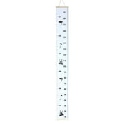 Kids Height Growth Chart Decor Wood Ruler Hanging Pictures Bamboo Wooden Child