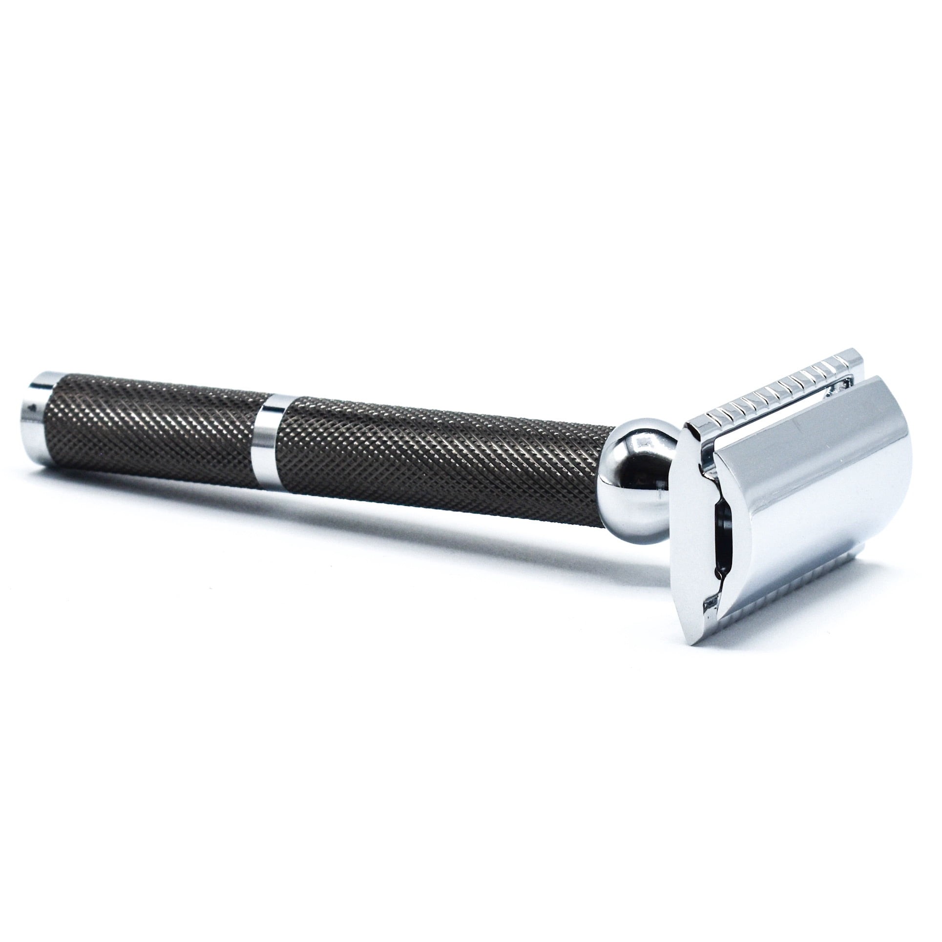 Parker Safety Razor 71R Long Handle Double Edge Safety Razor with 5 Parker Platinum Stainless Steel Razor Blades
