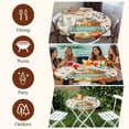 thumbnail image 7 of Fall Pumpkin Round Tablecloth, Fitted Table Cover with Elastic for 55"-60" Round Tables, Autumn Maple Leaf Retro Farmhouse Truck Table Cloth Outdoor Indoor Dinning Party Waterproof Tablecloths, 7 of 7