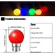 thumbnail image 2 of Set of 20 color led bulbs b22 bayonet bulbs 2w Red, Yellow, Orange, 2 of 5