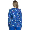 thumbnail image 3 of Dickies EDS Scrubs Jacket For Women Snap Front Warm Up Plus Size DK306, 5XL, Cool Bugs, 3 of 6
