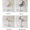 thumbnail image 2 of Decorative Metal Hollow Ginkgo Leaves - Nordic Style, 2 of 3