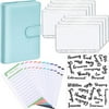 Giugt A6 Notebook Binder Budget Planner Organizer Cover Pockets Cash Wallet PU Leather