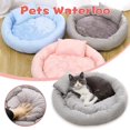 thumbnail image 3 of Cama suave para gatos, creativa tarta de huevo, cama redonda para mascotas, cómodo y cálido cojín para mascotas, 3 of 5