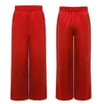 thumbnail image 7 of Aislor Boys Celebration of Spirit Palazzo Pants Liturgical Worship Praise Dance Satin Wide Leg Trousers Red 16, 7 of 7