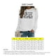 thumbnail image 5 of Sudadera de Mujer con Cuello Redondo y Manga Larga con Estampado de Letras, Jersey Informal de Moda para Mujer, Top para Trabajo Diario, Viajes, Blanco (Fuente Negra) XL, 5 of 5