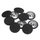 thumbnail image 1 of 10uds 40L Tela Paño Cubierto Botón 25mm Redondo Metal Vástago Costura Botones para Trajes Vestido Blusas, Negro, 1 of 5