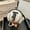 White, variant on Trendy Studded Shell Crossbody Bag for Women, Cartoon Clasp Chain Shoulder Bag - Stylish Street Fashion Medium PU Bag with Zipper Pockets for Daily Matching