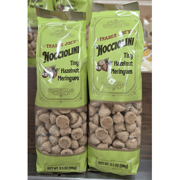 Trader Joe's Nocciolini Tiny Hazelnut Meringues 3.5oz 99g (2 Bags)