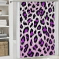 thumbnail image 4 of Colorful Leopard Print 4Pcs Shower Curtain Set Shower Curtain Set with Carpet Bath Mat, 4 of 7