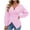 Pink a1, variant on Striped Wrap Blouses for Women Dressy Casual Collared Long Sleeve Button Down Shirts Casual Slim Fit Cross Waist Work Tops S-2XL
