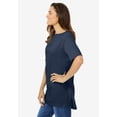 thumbnail image 3 of Woman Within Plus Size Perfect Short-Sleeve Boatneck Tunic, 3 of 6