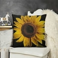 thumbnail image 2 of YINGXI Sunflower Decorations Pillow Cover Blossom Black and Yellow Farmhouse Decor Throw Pillow Cases Cushion Cover Home Decoration 24x24in, 2 of 5