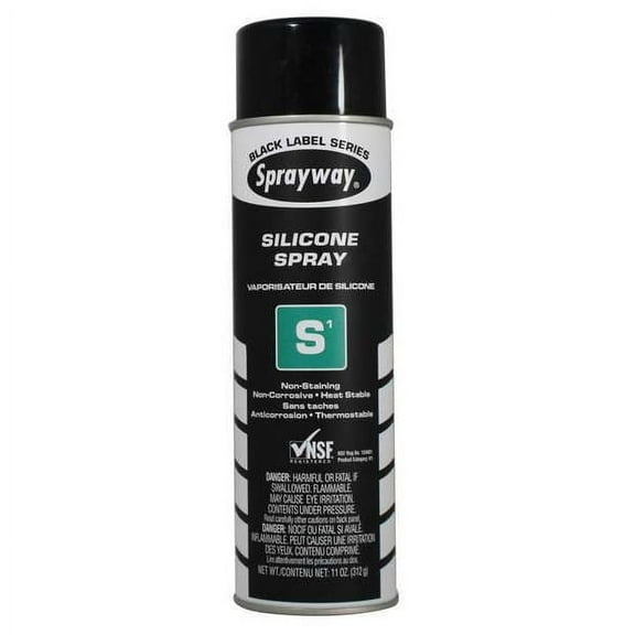 Sprayway Silicone Lubricant, 20 oz., Aerosol Can, Silicone, Colorless SW292